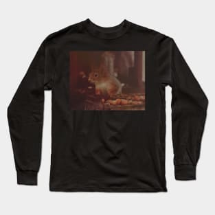 Squirrel in the feeder Long Sleeve T-Shirt